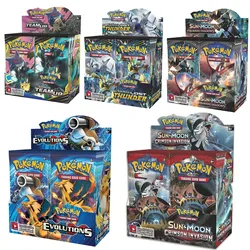 Carte Pokémon en anglais TCG, 36 cartes de poche pour enfants, 324 pièces, soleil et lune, jeu de combat pour bébé 