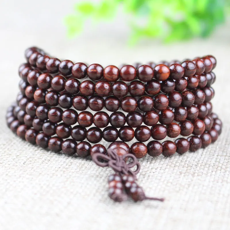 

Small Leaf Rosewood Beads 216 Bracelets Rosary 4/5mm High-Density Old Material Mini