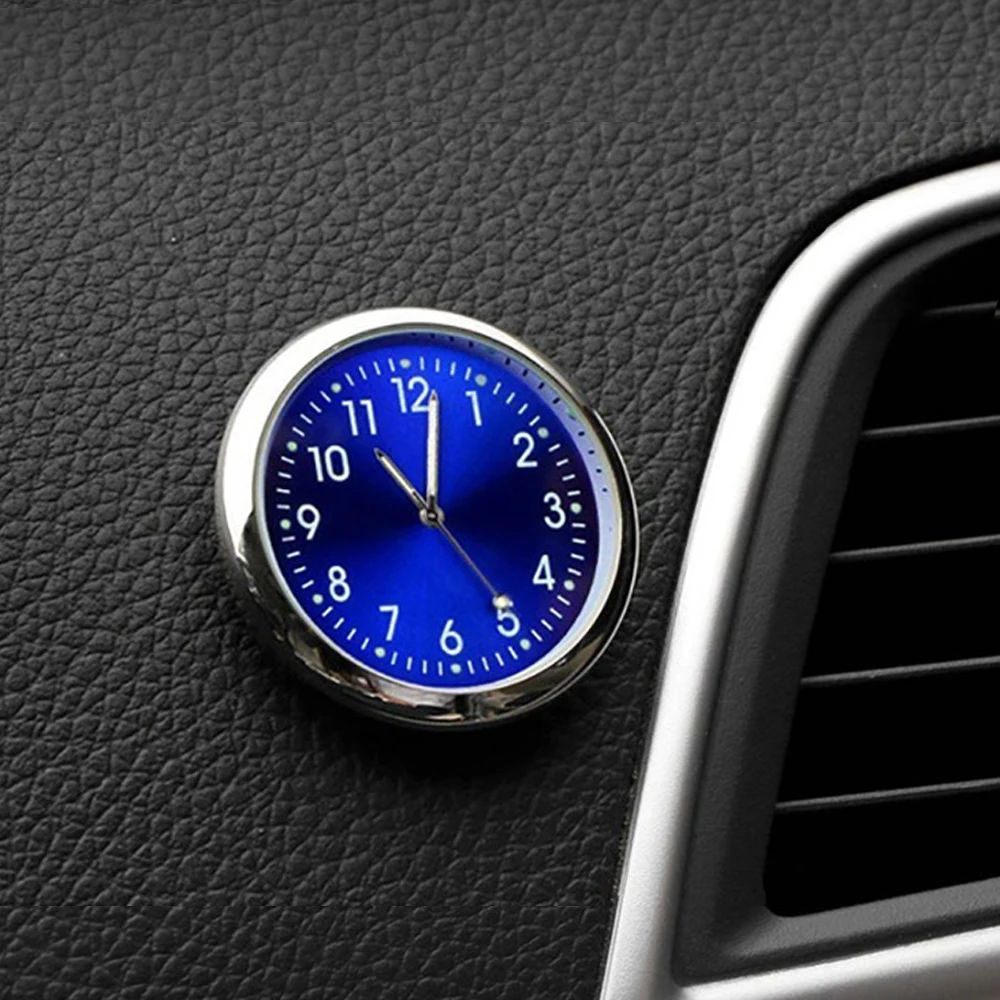 Car Clock Luminous Mini Automobiles Internal StickOn Digital Watch Mechanics Quartz Clocks Auto