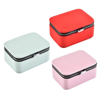 

PU Leather Jewelry Box Earrings Ring Pendant Box Storage Case