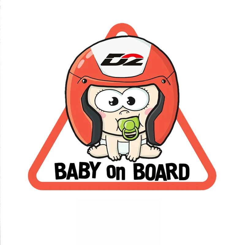 Цветная Автомобильная наклейка Dawasaru Baby on Board водонепроницаемая для ноутбука