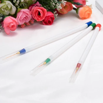 

3Pcs/Set Fine Hand-painted Hook Line Pen Watercolor Drawing Brush Pen Nail Art Brushes Set Brushes For Manicure