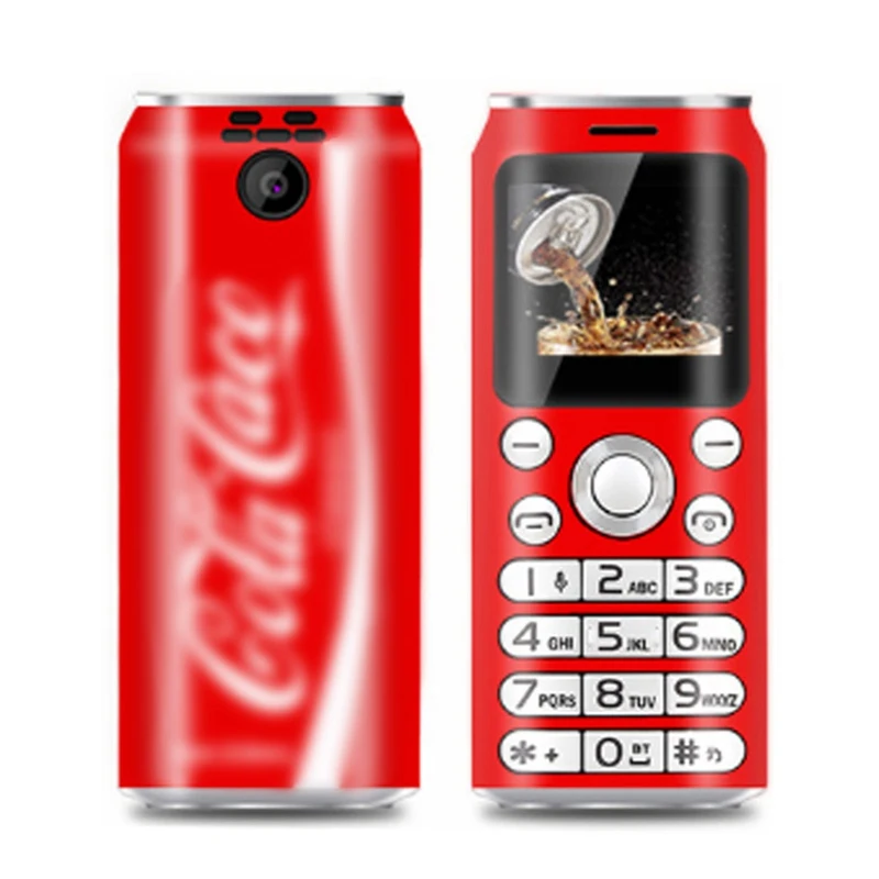 

Mini Mobile Phones Cute Pocket 1.0 inch " cola shape Telefone MP3 Bluetooth dialer Call recording Dual SiM small Cellphones