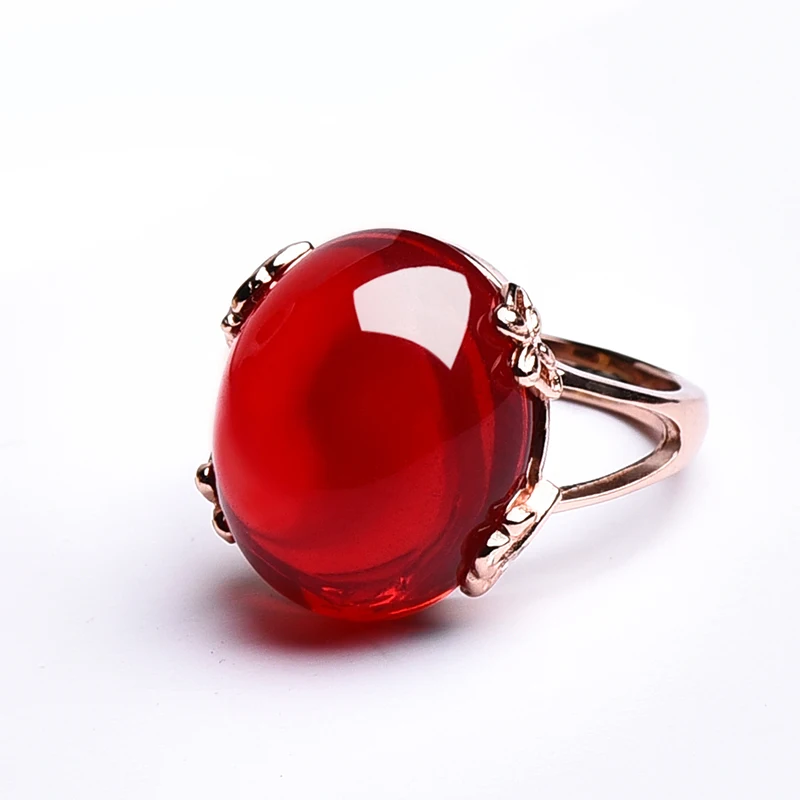 

Designer Following Amber Ring Women's Adjustable Ring with Chicken Oil and Old Honey free shipping