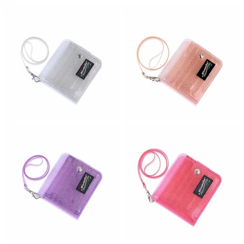 

1PC Transparent PVC Coin Purse Women Girls Shining Transparent Credit Card Holder Package Hanging Dropship Wholesale New Arrival