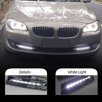 

DRL Daytime Running Lights For BMW F10 F18 5series 520i 525i 530i 535i 2010 2011 2012 2013 Daylight Car LED Fog head Lamp cover
