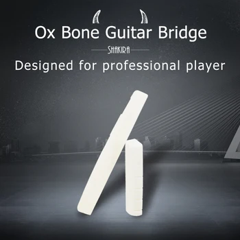 

Guitar Bridge 4 5 6-String Headless Made for Real Bone Electric Ukulele Acoustic Guitar Bass Saddles and Nut Guitar Pins Nail
