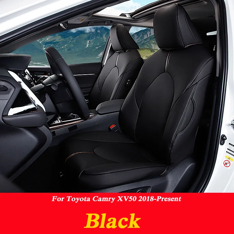 Автомобильный стиль, кожа, 4 сезона, чехлы для сидений автомобиля для Toyota Camry XV50 Hybird HEV,-настоящее время, чехлы для сидений, аксессуары для подушек