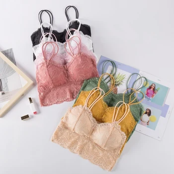 

Women Tube Beautiful Back Without Steel Ring Lace Tube Tops Bra Soft Skin-friendly Stretch Sling Lingerie 79