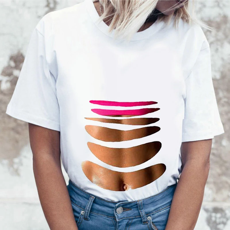 

Summer's Good Fitting Print T Shirt Women Short Sleeve O Neck Loose Tshirt Women Tee Shirt Tops Clothes casual Hip Hop T-shirt