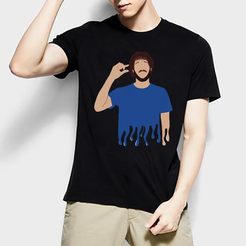 Футболка мужская оверсайз в стиле хип-хоп с круглым вырезом и короткими рукавами