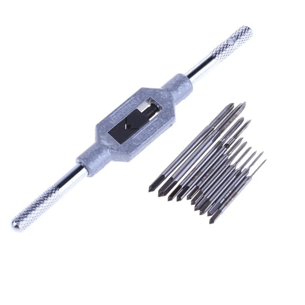11pcs Repair Tool Tapping Mini Screw Metric DIY Nuts Lightweight Watch Hand Use Woodworking High Speed Steel Tap Set Thread Wire