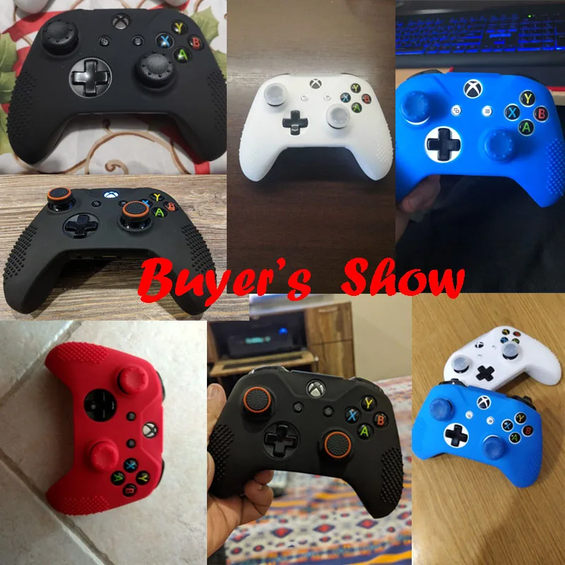 Bevigac силиконовый защитный устойчивый к поту чехол для Xbox One S Slim X контроллер с 2 джойстиками