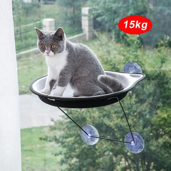 

6 Colors Pet Cat Hammock Window Mounted Bed Cat Window Perch Cat Hanging Bed Nest Resting Sofa Sunbath Small Dog Bed Seat 37cm