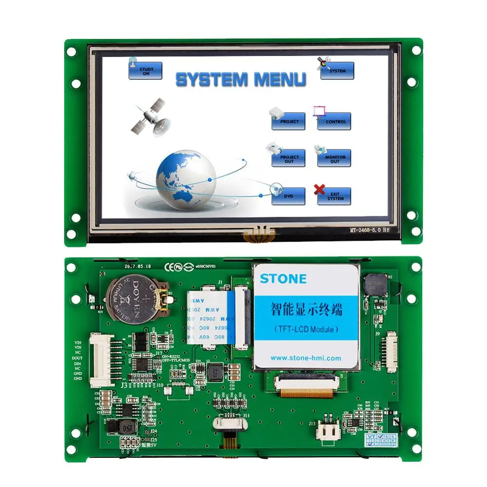 3 5 дюймовый HMI TFT LCD промышленный совместим с процессор печатная плата TTL/USB +