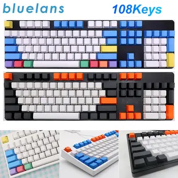 

Universal 108Pcs PBT Lightproof No letters Key Caps Replacement for Mechanical Keyboard Keycap for Gaming Keyboard Accessories
