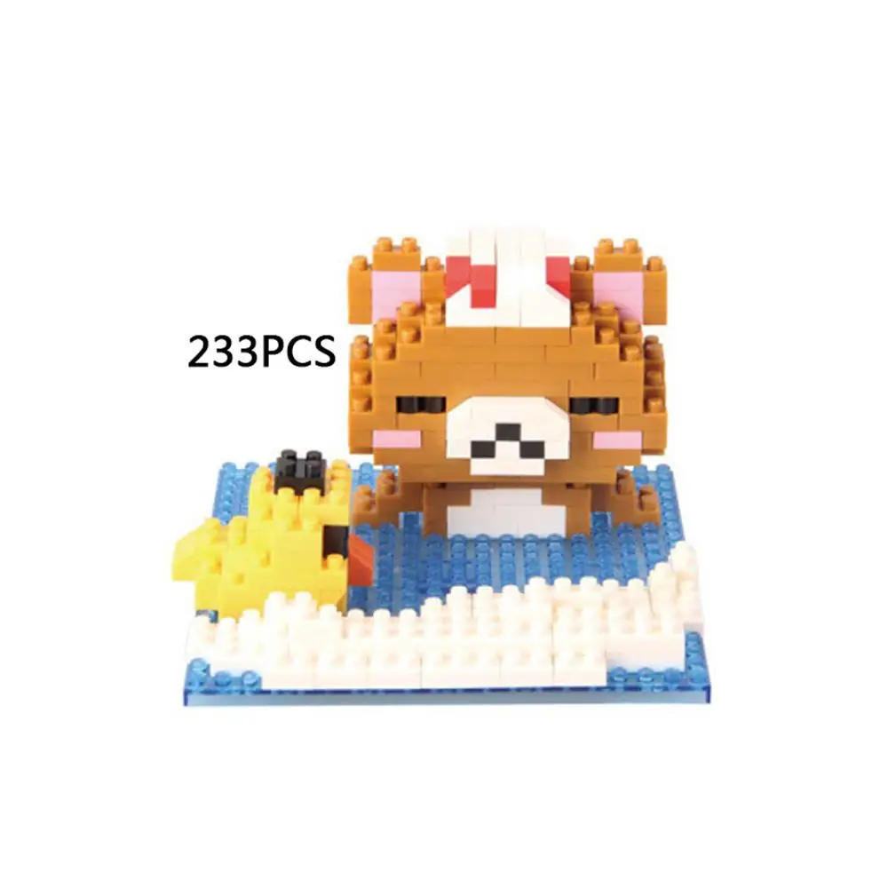 Хит lepining creators мультфильм Rilakkuma Kiiroitori Цыпленок бровей медведь мини микро алмаз