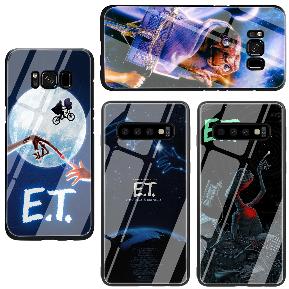 E. Сверхэфирный чехол из закаленного стекла для samsung Galaxy S7 S8 Note 8 9 10 Plus A10 20 30 40 50 60 70