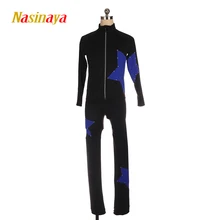 Индивидуальные фигурные костюмы для фигурного катания куртка и брюки длинные брюки для девочек женские тренировочные катания на коньках теплая гимнастика пентаграммы