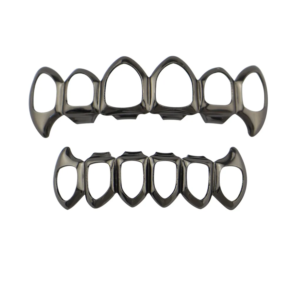 Factory Bottom Price Hollow Teeth Grillz 4 Color Customized Grillz