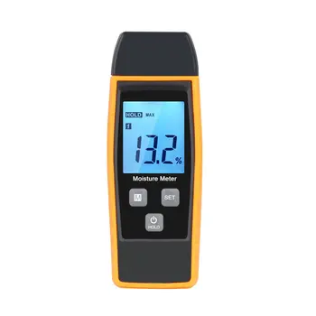 

Handheld Mini Moisture Meter Digital LCD Lumber Damp Meter Wood Moisture Detector Humidity Tester for Timber