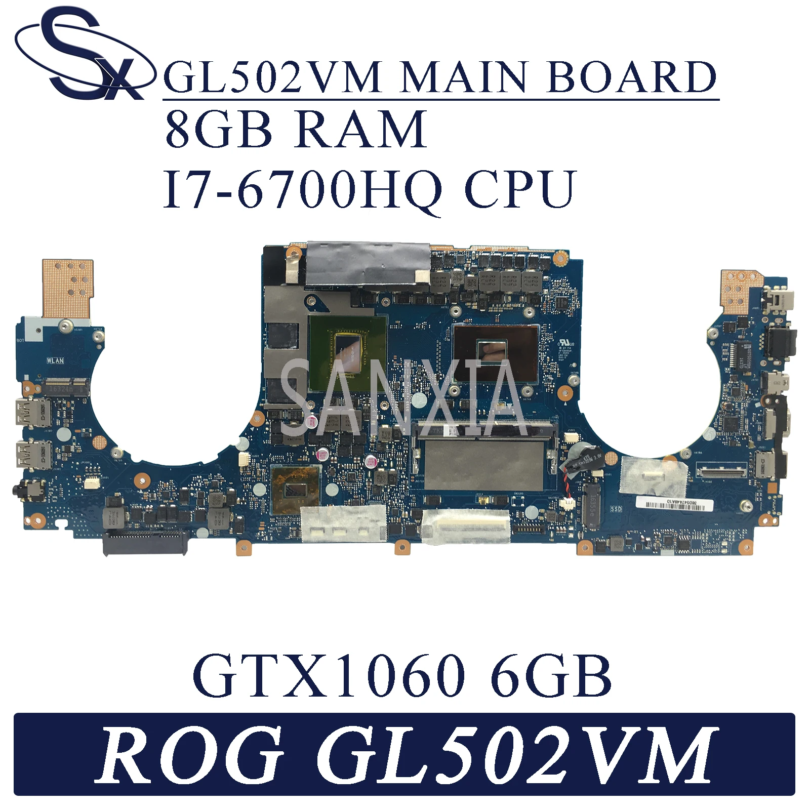 Материнская плата KEFU GL502VM для ноутбука ASUS ROG GL502VML оригинальная материнская HM170