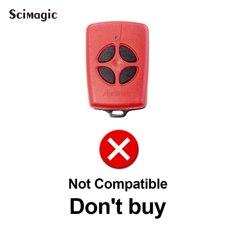 Aprimatic TR2 / TR4 / TM4 - Telecomando di ricambio compatibile con trasmettitore manuale, 433.92 MHz