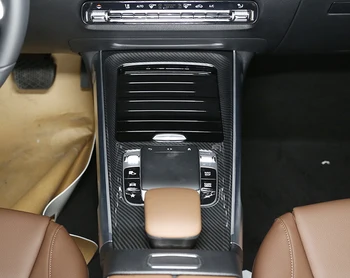 

For Mercedes Benz GLB 2019-2020 Accessories ABS Carbon & Matte Gear Shift Decorative Frame Cover Trims 2Pcs
