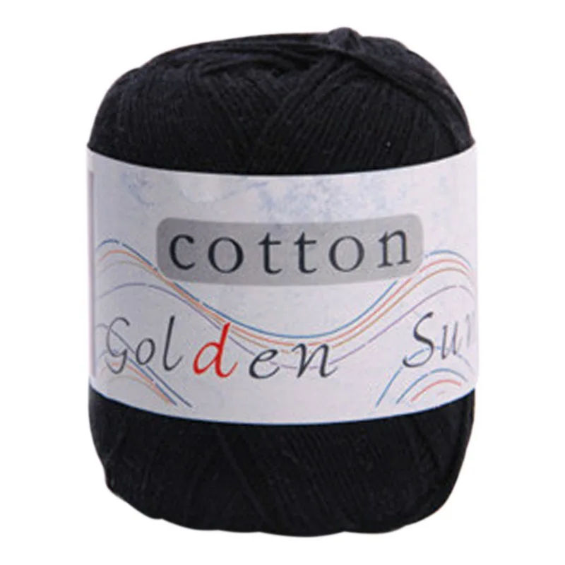 Milk Cotton Yarn Wool Yarn For Knitting Baby Crochet Yarn For DIY Hand Knitting Supplies Soft Knit Warm Blanket Sweater Yarn - Color: black