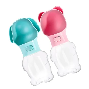 

Lovely Portable Pet Dog Water Bottle Outdoor Pet Water Dispenser Widening Sink Cat Dog Universal 500ML High Capacity Pet Produc