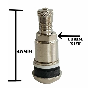 

Alloy Tire valves SILVER METAL WHEELS Accessory Parts Replacement 4pcs