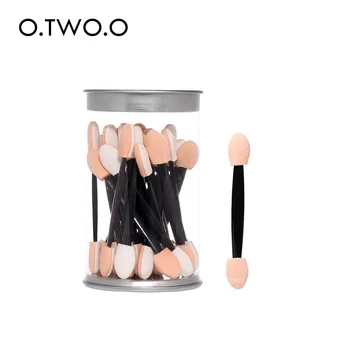 

New Fashion 50Pcs Pro Sponge Stick Eye Shadow Applicator Cosmetic Makeup Tools Double-head Eyeshadow Brush For Women Makeup Tool