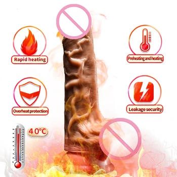 YEAIN Vibrating Huge Dildos 360° Rotation 178mm 10 Powerful Vibrations Recharge Suction Cup Adult Product Sex Toys For Women 2