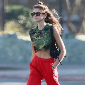 

Women's Fashion Camo Turtleneck Short-sleeved T-shirt