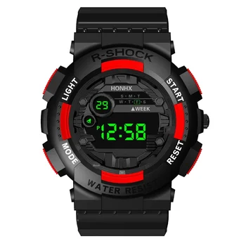 

Outdoor Sport Mens Digital Watch Large Screen LED Display Date Alarm Clock Luminous Waterproof multi-function Electronic Watches