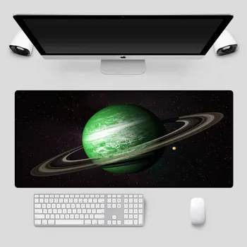 

Large Mouse Pad The Earth on The Starry Sky Large Gamers 90x40 Computer Notebook Office Gaming Mouse Pad Gaming Desk