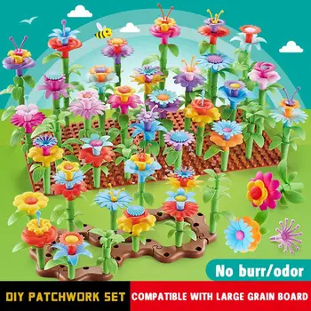

Children's Diy Large Particle Building Blocks Variety Spell Plug Garden World Toy Set Girls Play With Toys