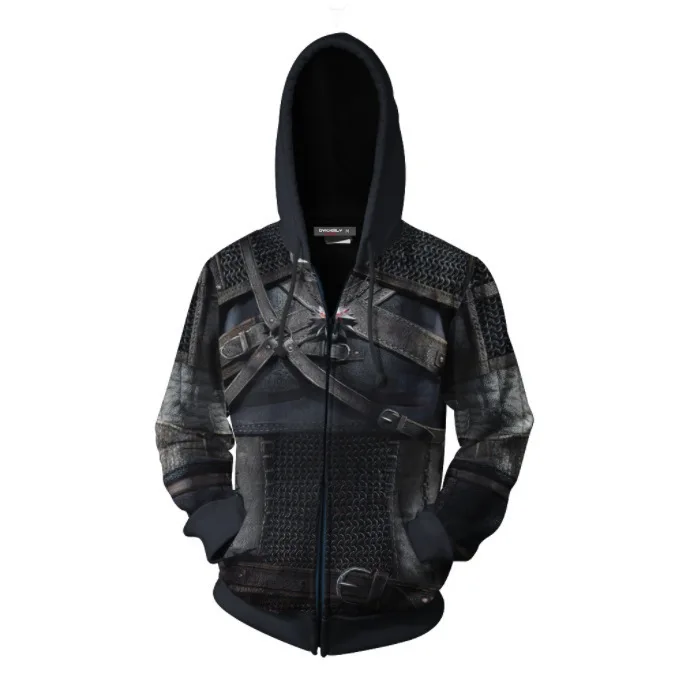 Custom Hoodie Witcher Geralt Armor Hoodie Hot Sell Custom Printing
