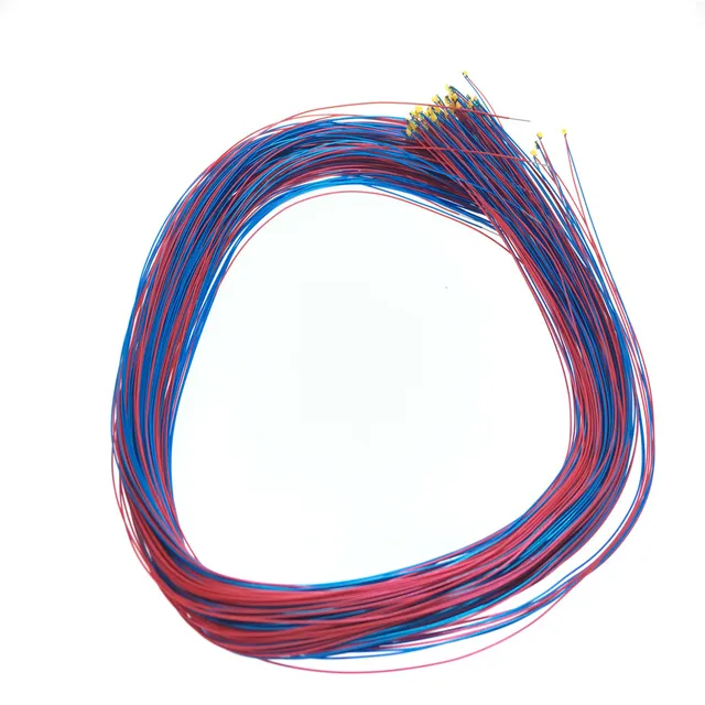100pcs/Lot 0402 0603 0805 1206 SMD Model Train HO N OO Scale Pre-Soldered Micro Litz Wired LED Leads Wires 20cm 2