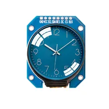 Dc 3.3v 1.28 polegada tft lcd módulo de exibição redondo rgb 240*240 gc9a01 driver 4 fio spi interface 240x240 resolução adaptador pcb