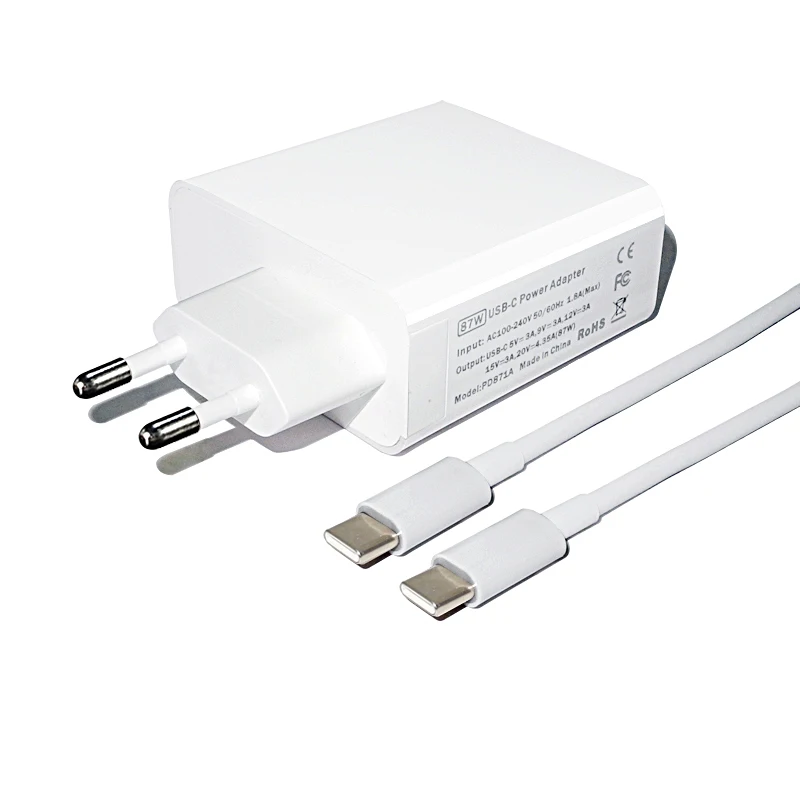87 Вт 65 USB C PD адаптер питания 20 в 4 35 а 3 25 Type зарядное устройство для ноутбука Macbook Air