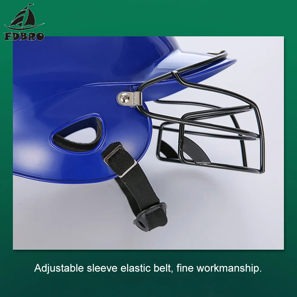 FDBRO бейсбольный шлем для детей и взрослых, защитный шлем для головы, украшение для ушей, маска, щит, Софтбол, спортивное оборудование, Классический Ловец