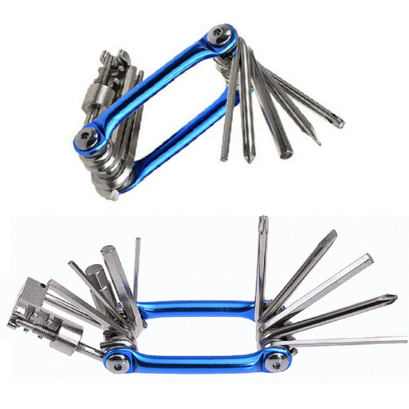 

Bicycle Tool Repair Kit 11 in 1 Mountain Bike Multi-function Tool Kit Wrench Wrench Screwdriver Carbon Steel and T25 Chain Knife