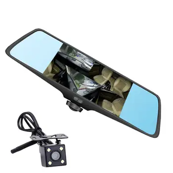 

5 Inch 1080P Drive Recorder 360 Degree Panoramic Traffic Camera Rear View Mirror Car Accessories