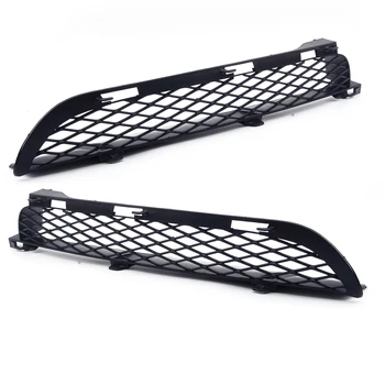 

2pcs Front Grilles Upper Bumper Mesh Grill Trim ABS fit for BMW X5 E53 2004 2005 2006