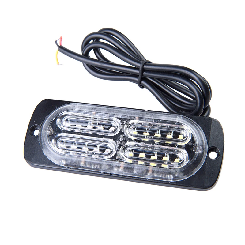 4* Янтарный/белый~ 20LED автомобиль Грузовик аварийный Маяк Предупреждение опасности вспышки стробоскоп светильник