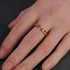 Chain Ring Stainless Steel Rings For Men Women's Rings Geometry Ring Finger Gold Silver Color Ring Set Women Jewelry Gift ► Photo 2/6