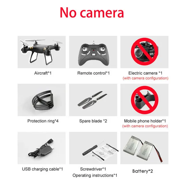 Black NoCamera 2B Квадрокоптер с дистанционным управлением с 6 Каналы HD Камера р/у вертолет со стальным корпусом и Wi-Fi в режиме реального передачи Headlss режим высокий режимом без головки и возвратом по нажатию одной кнопки игрушка - Цвет: Black NoCamera 2B