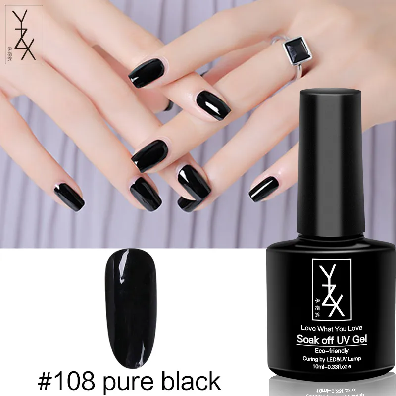 Black YXZ гель для ногтей красная бабочка любовь серия УФ/светодиодный лак SoakOff 10 мл эмалированный молочный белый черный лак для ногтей для сексуальных женщин - Цвет: Black