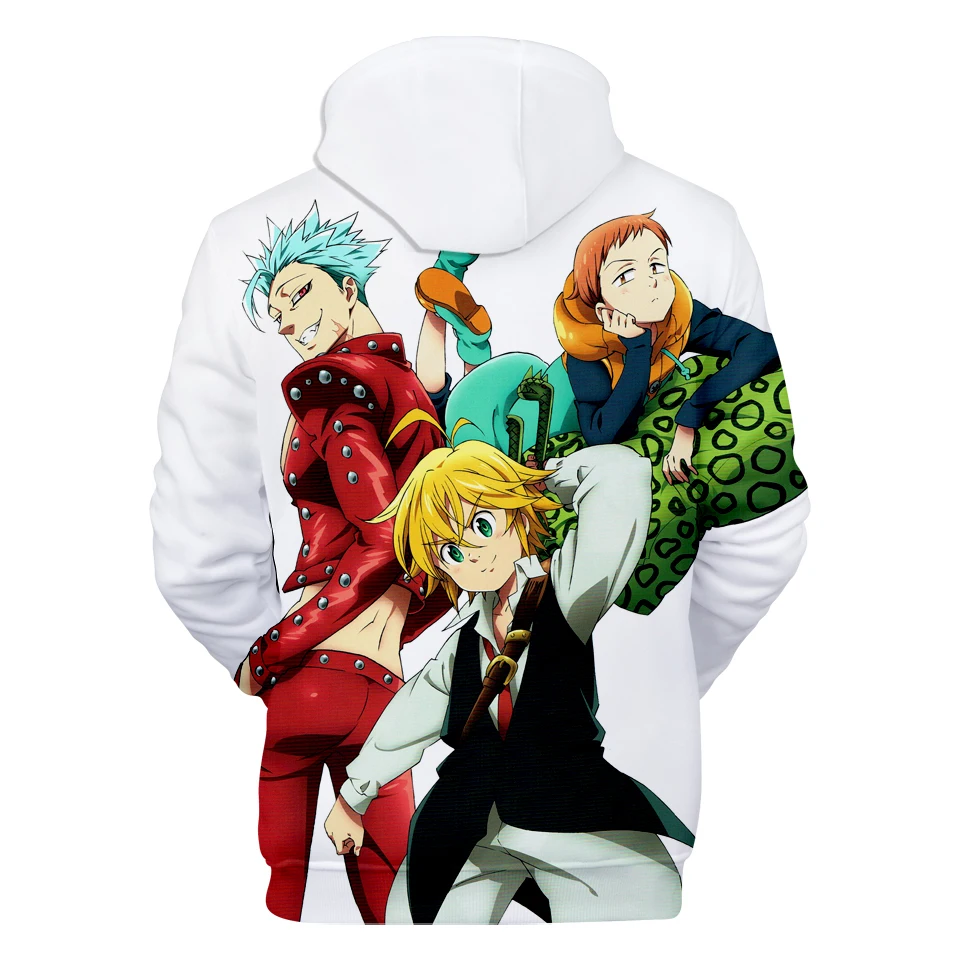 Meliodas 3D толстовки для мужчин/женщин модные толстовки с поп-принтом Nanatsu No Taizai крутые семь грехов melidas 3D толстовки